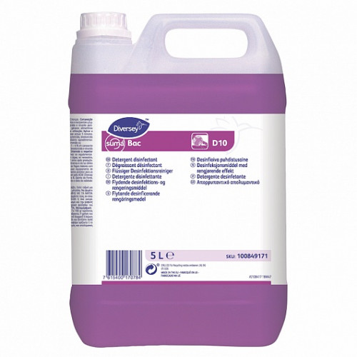 Средство Diversey Professional Suma Bac D10 дезинфицирующее 2 х 5 л