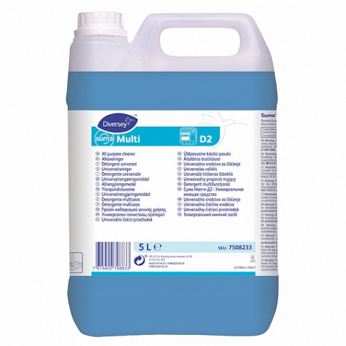 Универсальное моющее средство Diversey Professional Suma Multi D2 (упак 2 х 5 л)