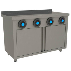 Стол-тумба с диспенсерами для стаканов Restoinox 1000х600х850