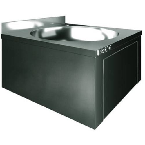 Рукомойник настенный Restoinox 400х400х200 подключение к холодной и горячей воде