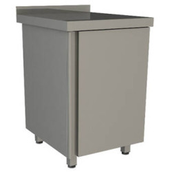 Рукомойник напольный закрытый Restoinox 500х600х850 с бортом и распашной дверью