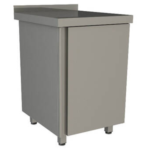 Рукомойник напольный закрытый Restoinox 500х600х850 с бортом и распашной дверью
