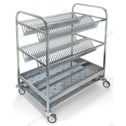 Тележка для сушки посуды Restoinox 950х600х1070 на 210 тарелок