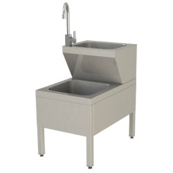 Ванна моечная моповая Restoinox 500х770х850 с рукомойником