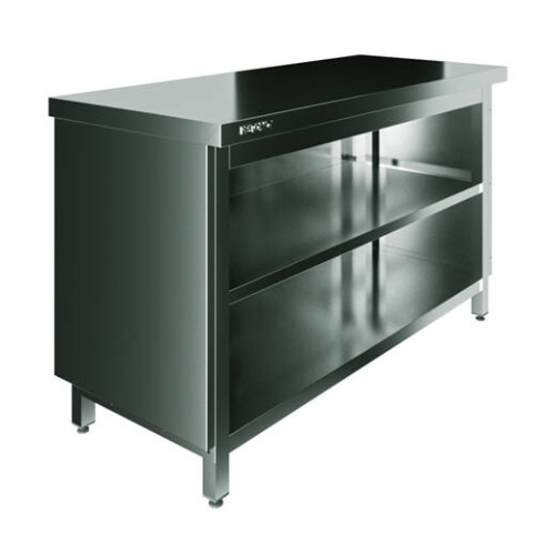 Стол производственный закрытый Restoinox 1000х600х850 нерж. cталь AISI 430, полка, без дверей