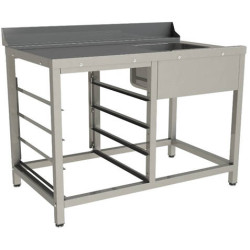 Стол входной для посудомоечной машины Restoinox 1200х740х850