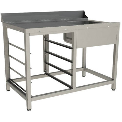 Стол входной для посудомоечной машины Restoinox 1200х740х850